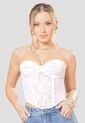 Corset Mujer Blanco Atypical 110587 de Atypical