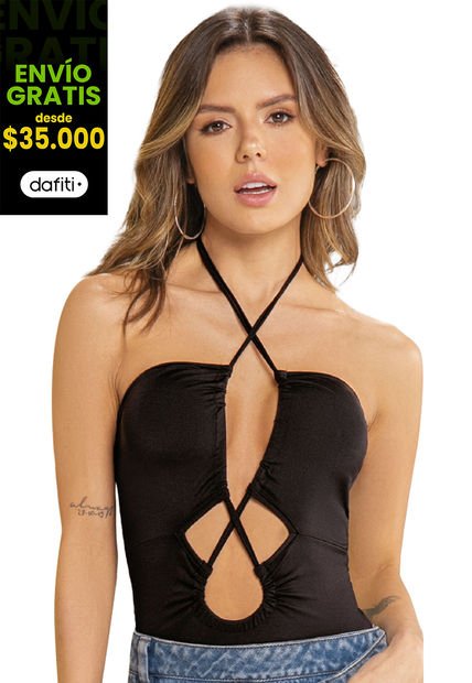 Body Mujer Negro Atypical 34439