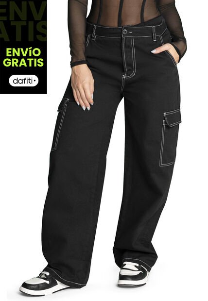 Pantalón Mujer Negro Atypical 33440