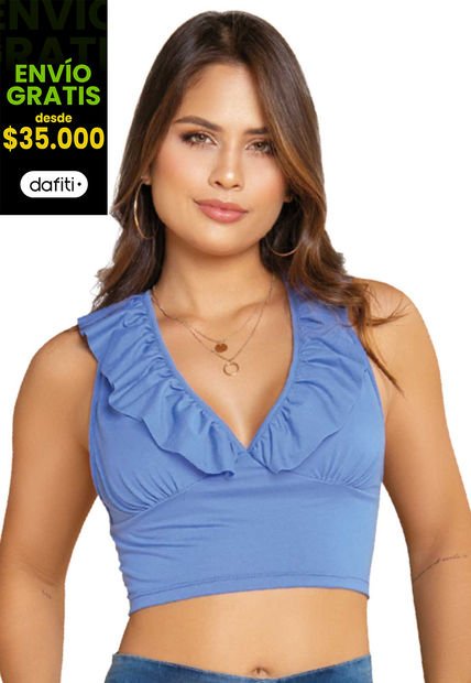 Blusa Mujer Azul Atypical 89123