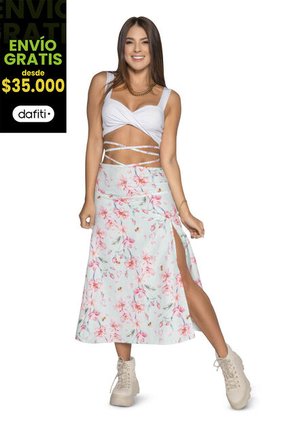 Falda Larga Mujer Estampado Atypical 16749