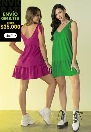 Vestido Corto Mujer Verde Antioquia Atypical 90945