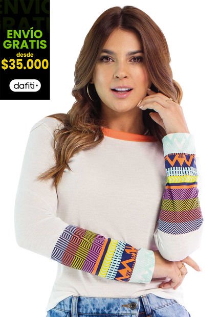 Camibuzo Mujer Blanco Atypical 90636