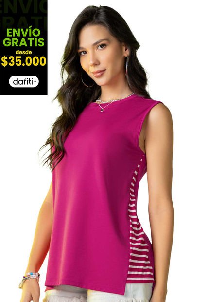 Blusón Mujer Fucsia Atypical 2088