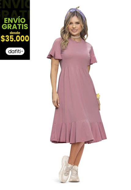 Vestido Mujer Palo De Rosa Atypical 96302