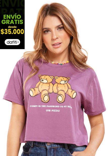 Camiseta Mujer Lila Atypical 96924