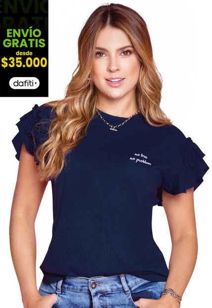 Blusa Mujer Azul Atypical 87104