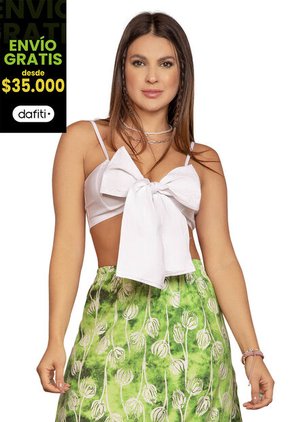 Crop Top Mujer Blanco Atypical 79466