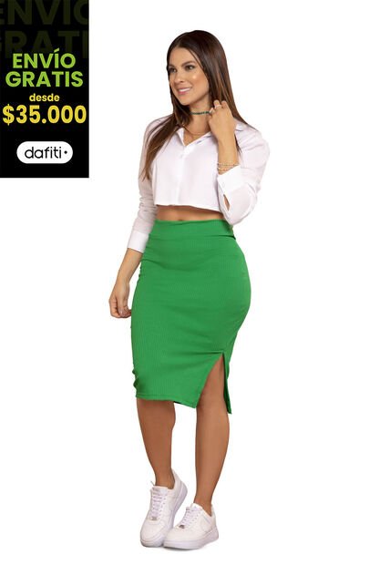Falda Larga Mujer Verde Antioquia Atypical 34748