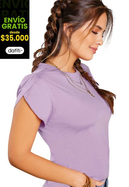 Camiseta Mujer Lila Atypical 78209