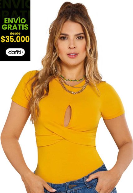Body Mujer Amarillo Atypical 87043