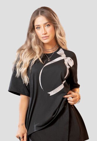 Camiseta Mujer Negro Atypical 105454 Atypical