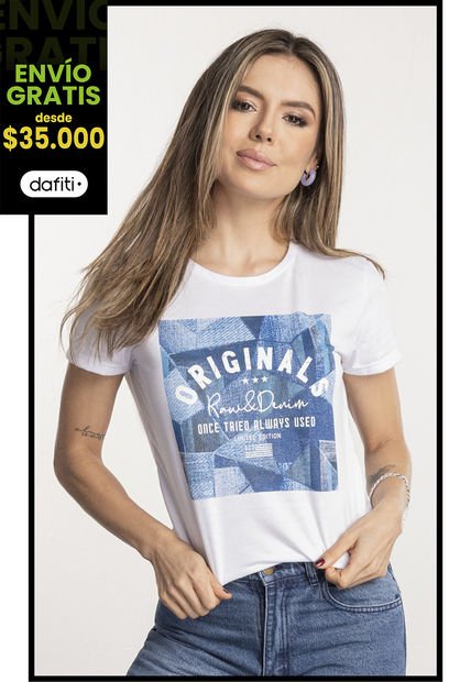 Camiseta Juvenil Blanco Atypical 1529