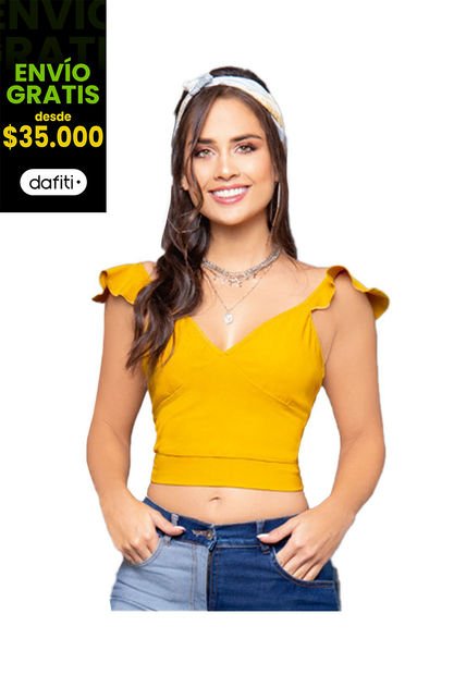 Blusa Mujer Amarillo Atypical 59650