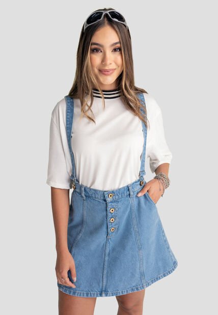 Overall Corto Mujer Azul Atypical 104348