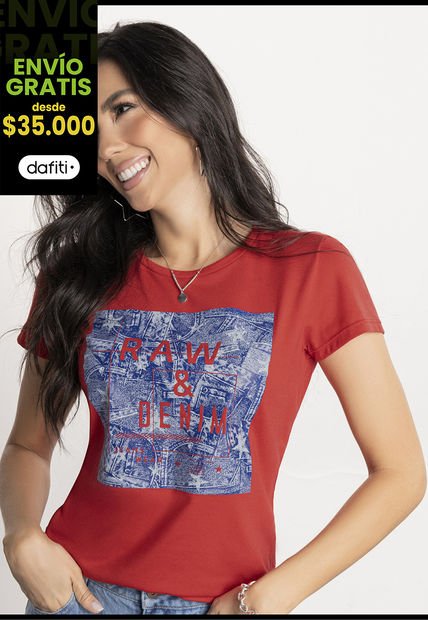 Camiseta Juvenil Rojo Atypical 1527