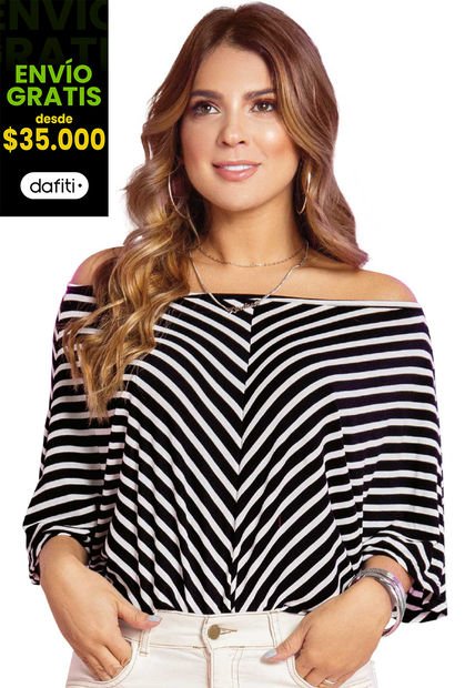 Blusa Mujer Negro Atypical 78223