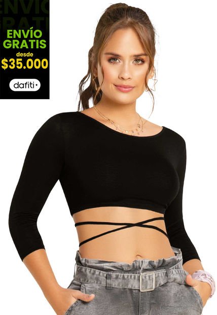 Blusa Mujer Negro Atypical 45006
