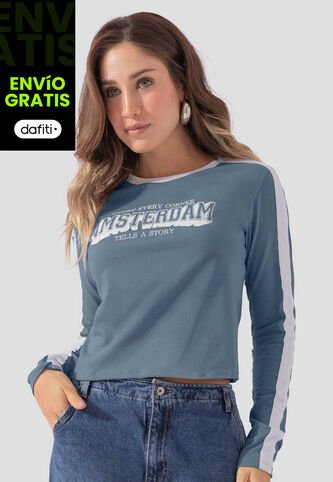 Camibuzo Mujer Azul Indigo Atypical 111187 Atypical