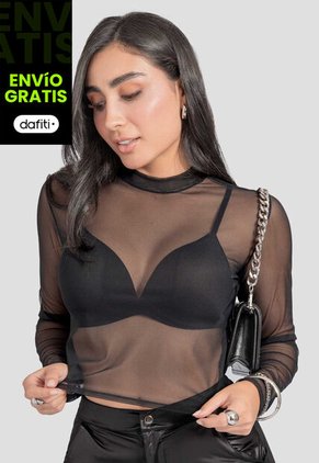 Blusa Mujer Negro Atypical 112487