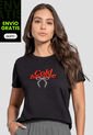 Camiseta Mujer Negro Atypical 111944 de Atypical