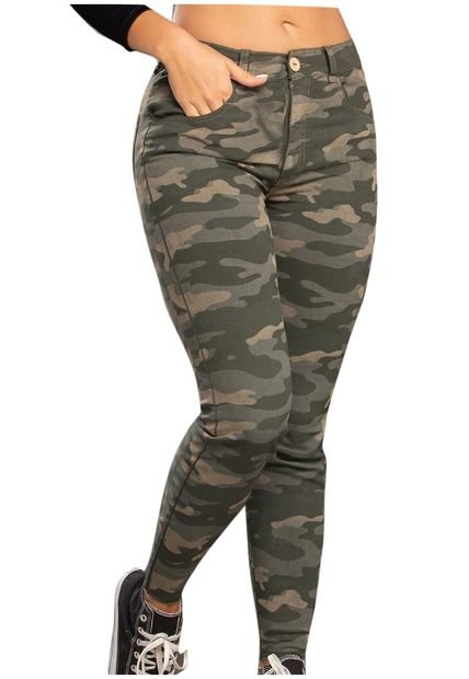 Pantalón Para Mujer Estampado - Verde Militar Atypical - Compra Ahora |  Dafiti Colombia