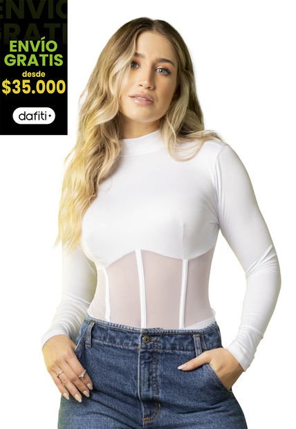 Body Mujer Blanco Atypical 7967