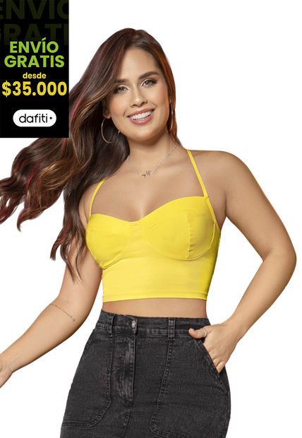 Blusa Mujer Amarillo Atypical 33444