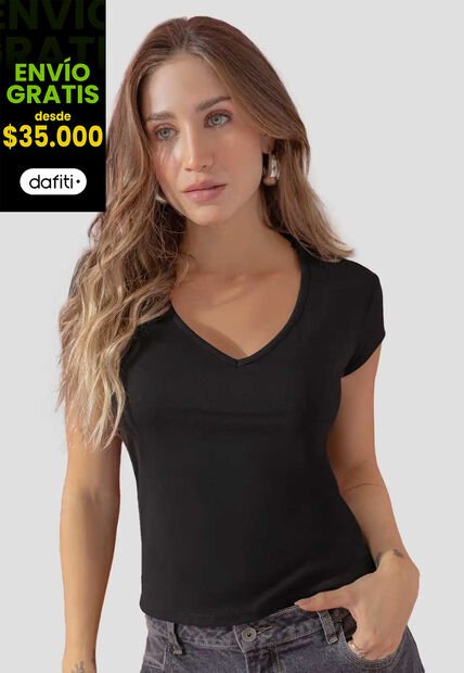 Camiseta Mujer Negro Atypical 111188