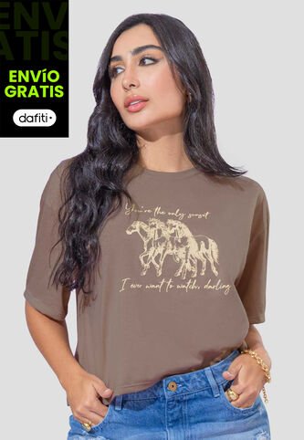 Camiseta Mujer Chocolate Atypical 111796 Atypical