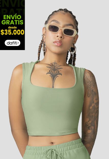 Blusa Mujer Verde Matcha Atypical 110159