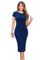 Vestido Corto Para Mujer Azul Navy ATYPICAL de Atypical
