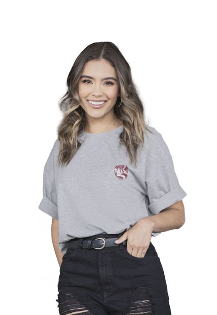 Camiseta Mujer Gris Atypical 837
