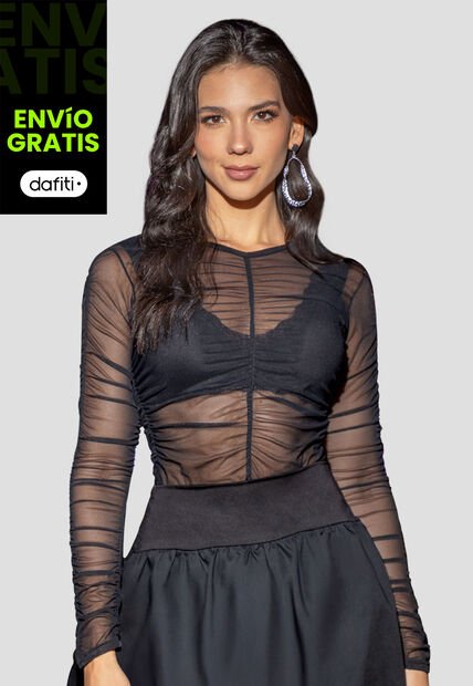 Blusa Mujer Negro Atypical 105690