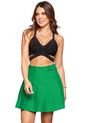 Falda Corta Mujer Verde Atypical 87051 de Atypical