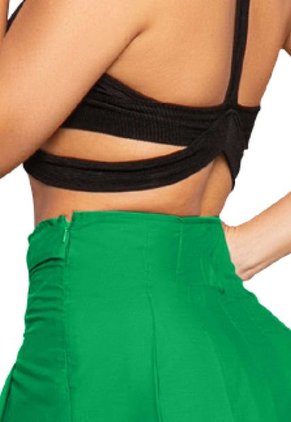 Falda Corta Mujer Verde Atypical 87051