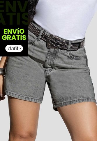 Bermuda Mujer Gris Claro Atypical 113864 Atypical