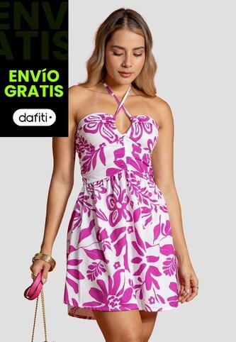 Vestido Mujer Estampado Atypical 114237 Atypical
