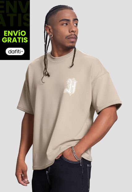 Camiseta Hombre Beige Atypical 104417
