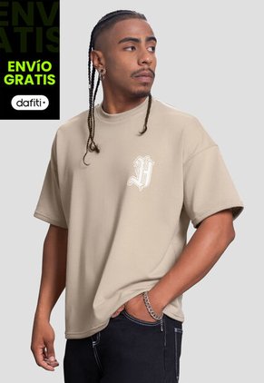 Camiseta Hombre Beige Atypical 104417