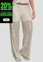 Pantalón Mujer Crema Atypical 114056 de Atypical