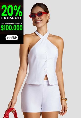 Conjunto Mujer Blanco Atypical 114241 Atypical