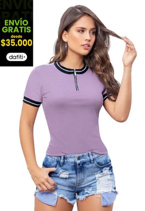 Blusa Mujer Lila Atypical 86027