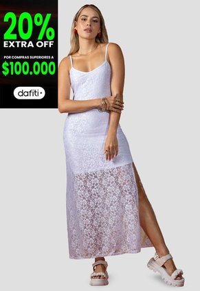 Vestido Mujer Blanco Atypical 111392