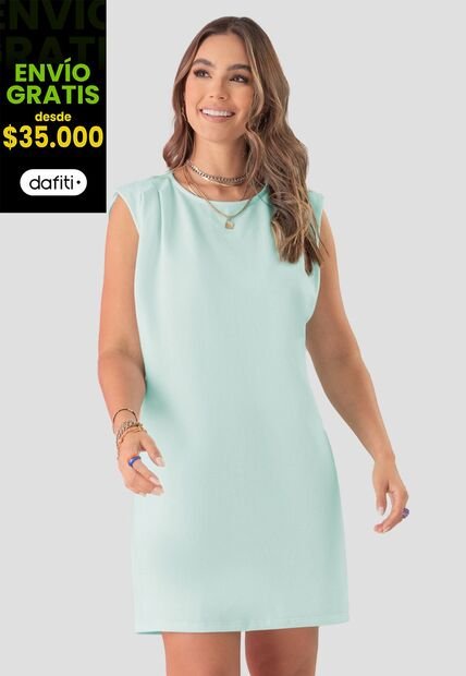 Vestido Corto Mujer Azul Atypical 104506