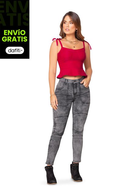 Jean Juvenil Femenino Gris Atypical