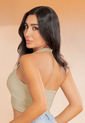 Crop Top Mujer Latte Atypical 106928 de Atypical
