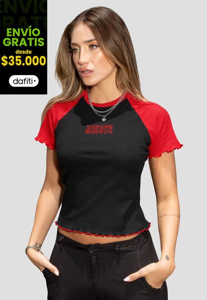 Camiseta Mujer Negro Atypical 103310