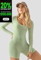 Enterizo Corto Mujer Verde Matcha Atypical 105479 de Atypical