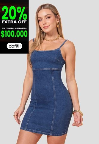 Vestido Mujer Azul Medio Atypical 113623 Atypical